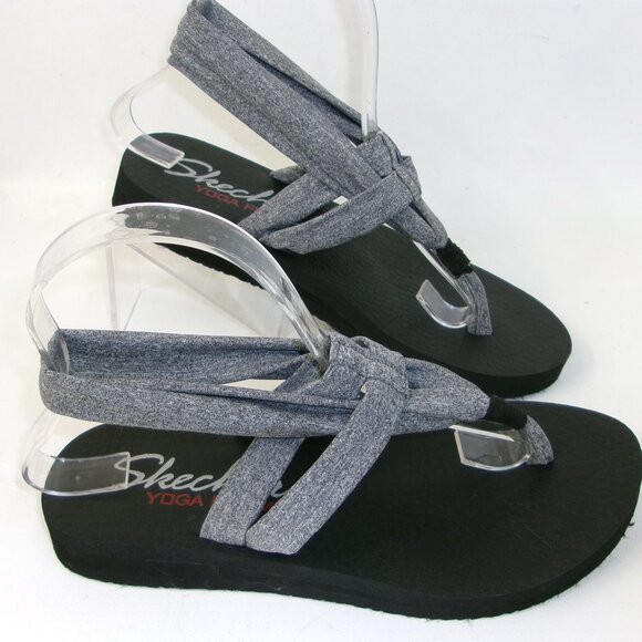 Skechers Meditation Studio Kicks Slingback Flip Flop Sandals US Women's 6 - Picture 1 of 5